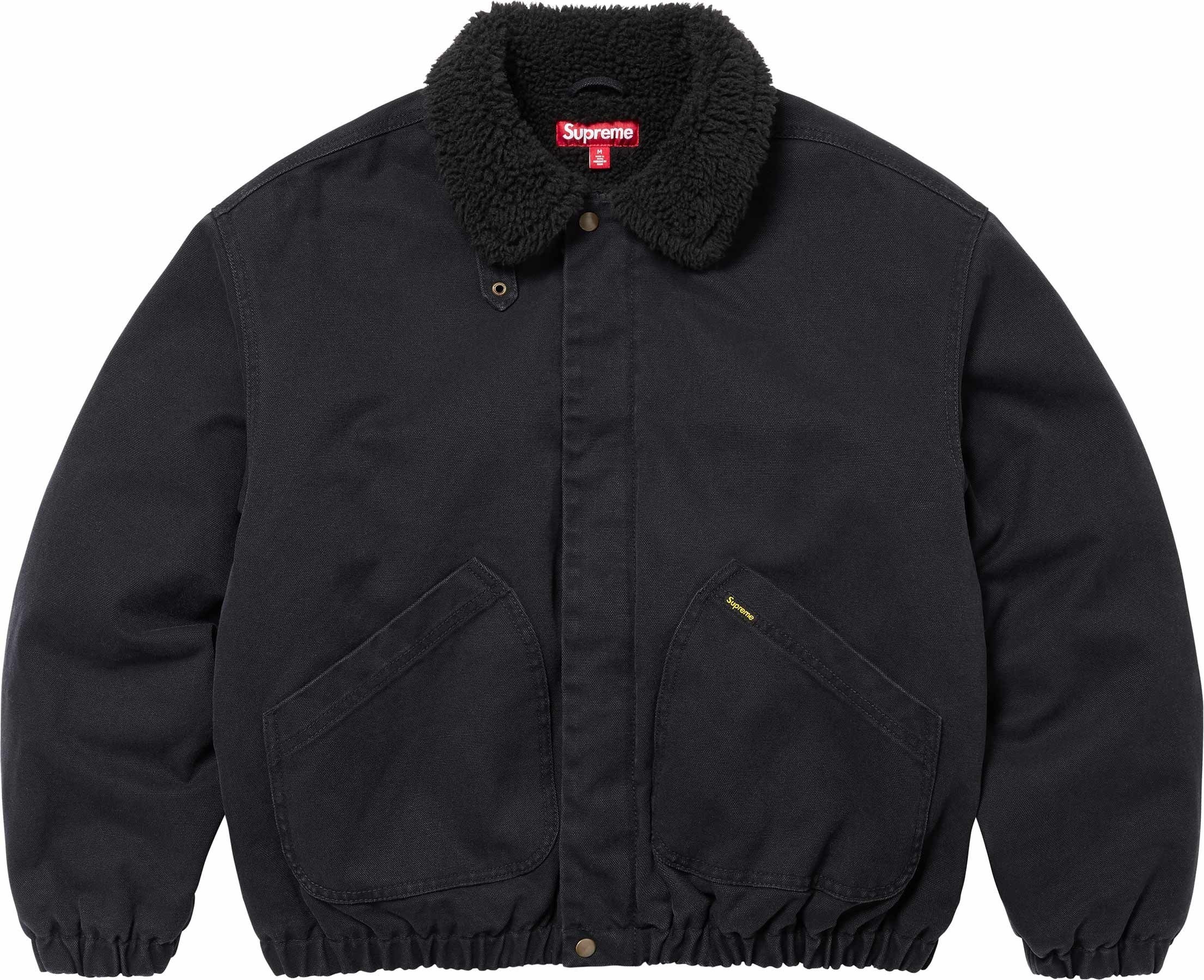 Faux Shearling Lined Bomber Jacket view 2